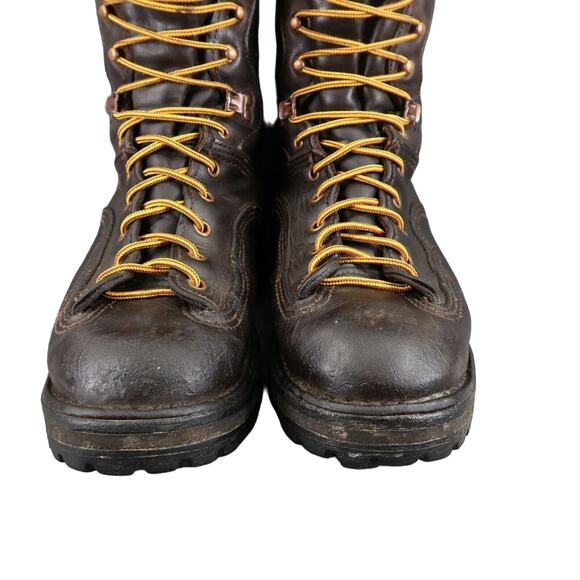 Danner Mens 8 Work Boots Hawk Nubuck Leather USA Waterproof Lace Up Handcrafted - Picture 3 of 16